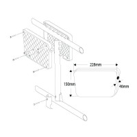 Βάση Εφεδρικής Μηχανής, για Εγκατάσταση στα Ρέλια, Άσπρη Αξεσουάρ Εξωλέμβιων Μηχανών
