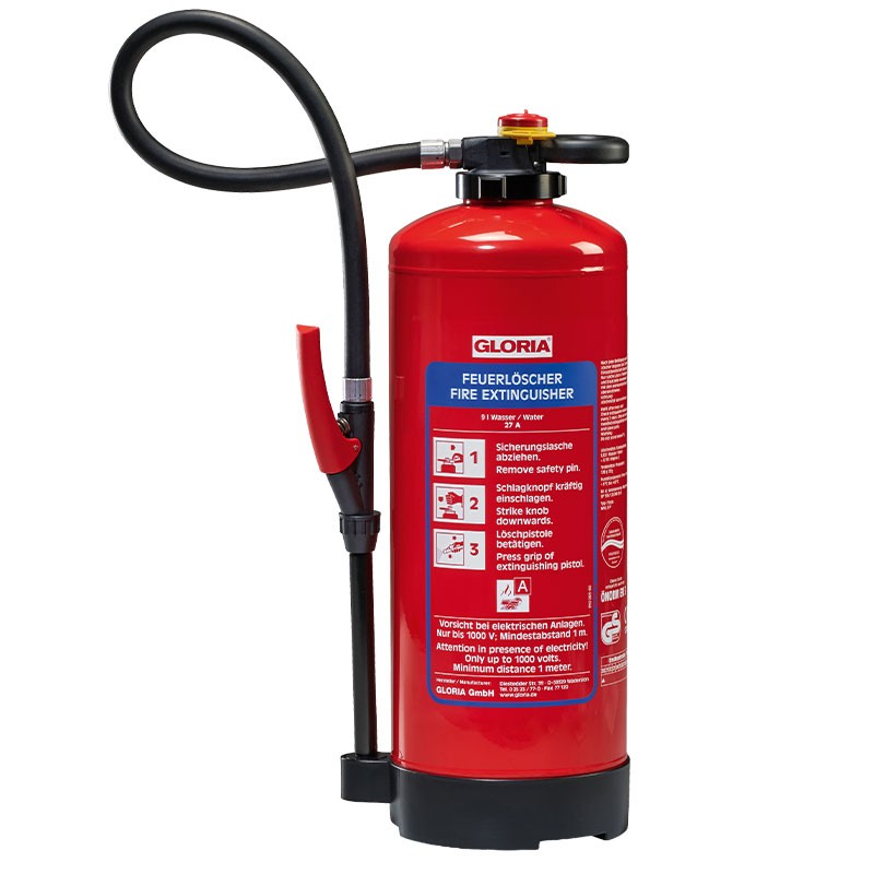 LALIZAS Fire Exting. Lithium-Ion Battery PFAS Free,9L,Cartr.Oper.,w/wall bracket,SOLAS/MED(EN,GR,CN) Fire Fighting Equipment