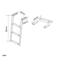 Telescopic Ladder, Inox 316 Boarding Ladders