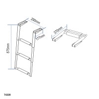 Telescopic Ladder, Inox 316 Boarding Ladders