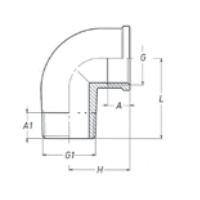 Elbow 90", M-F, ?rass Brass Fittings