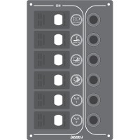 Switch Panel ”SP Offshore”, Inox 316, 12V Switch Panels & Accessories
