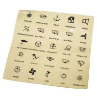 Self-adhesive Transparent Function Labels for 99726, 99728-30, Set of 25pcs Switch Panels & Accessories