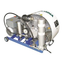Compressor, high pressure, MISTRAL M6-ET 440V 60 Hz 200/300 Bar Breathing Apparatus