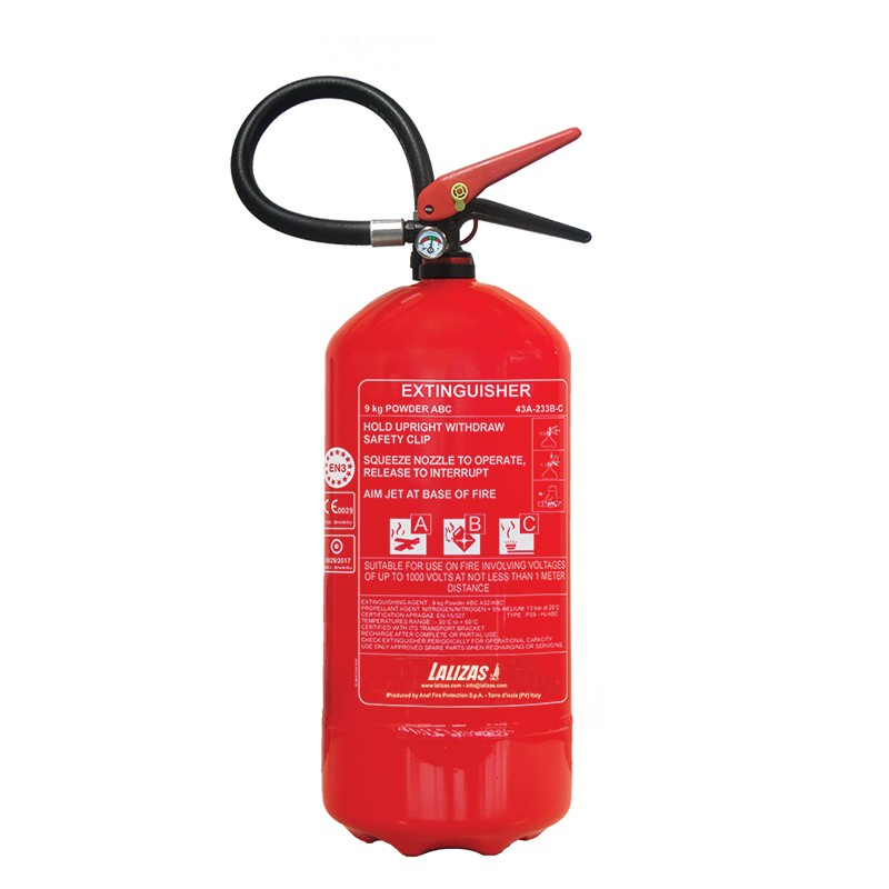 LALIZAS Fire Extinguisher Foam 9lt Stored Pressure Fire Extinguishers