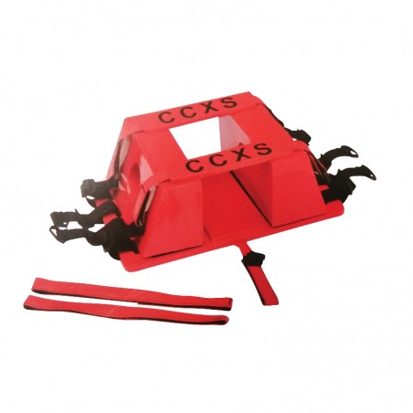 Adult Head Immobilizer, red Medical Equipment