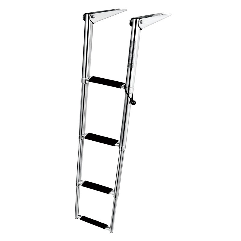 Telescopic Ladder, 4 steps, Inox316 Boarding Ladders