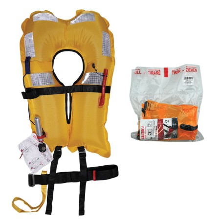 LALIZAS Inflatable Lifejacket, Vacuum Packed, Delta, Manual, 150N, ISO, Adult Inflatable Lifejackets