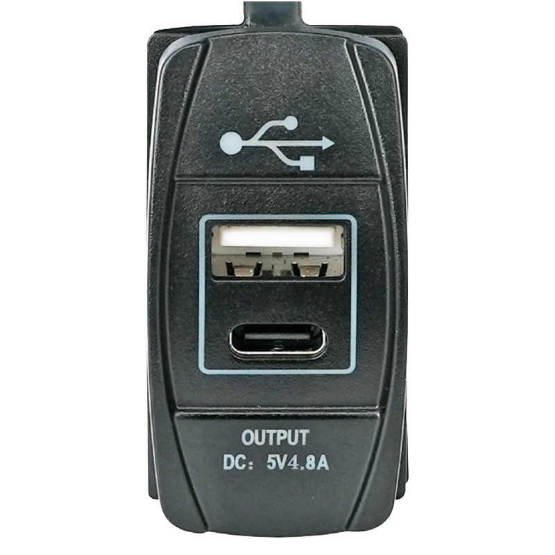 Βύσμα για Παροχή Ρεύματος με Διπλή Θύρα (USB & C) Ρευματολήπτες & Πρίζες