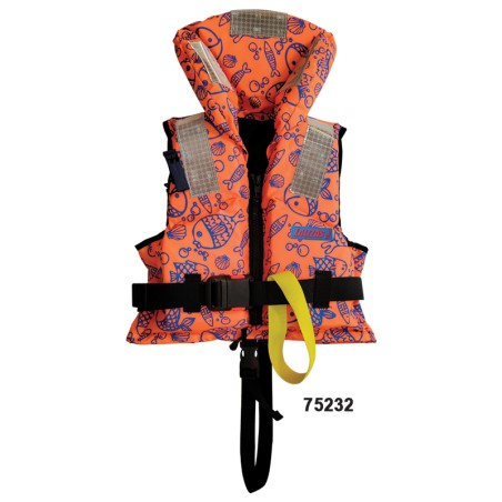 LALIZAS Lifejackets 150N, ISO 12402-4:2020 Fluo Orange with Aquatic Pattern Foam Lifejackets