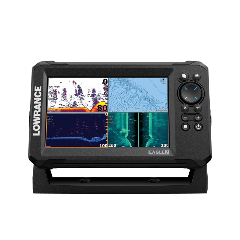 LOWRANCE Eagle 7'' 50KHz/200KHz 455KHZ/800KHZ Downscan - FishReveal-Genesis Live HDI XDCR με αισθητήρα Πλότερ / Βυθόμετρα / GPS