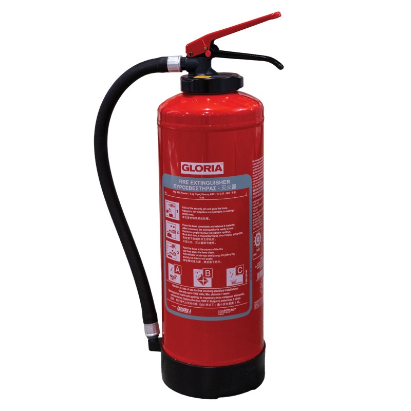 LALIZAS Fire Extinguisher Dry Powder, Cartridge Operated,w/wall bracket,SOLAS/MED(EN,GR,CN) Fire Fighting Equipment